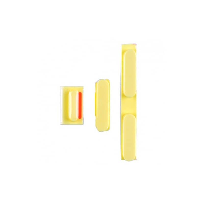 Lot de boutons pour iPhone 5C Jaune photo 2