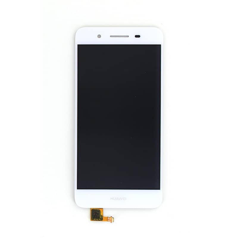 Ecran Blanc avec vitre et LCD sans châssis pour Huawei P8 Lite Smart (GR3) photo 2