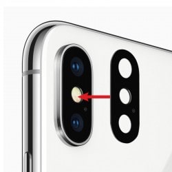 Lentille double caméra arrière pour iPhone X photo 2