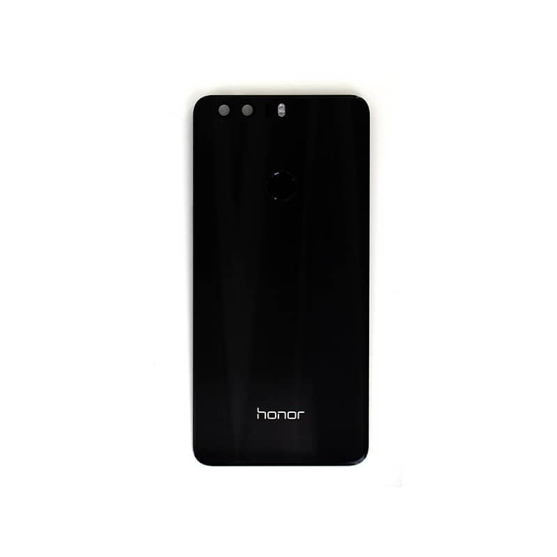 Vitre arrière Noire avec lecteur d'empreinte pour Huawei Honor 8 face avant