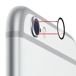 Lentille de protection sans bague pour caméra arrière iPhone 6 et 6S photo 2