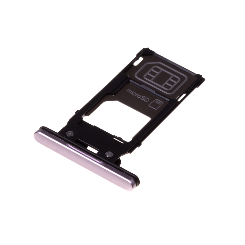  Rack  tiroir cartes  SIM et SD  Rose pour Sony Xperia XZ2  