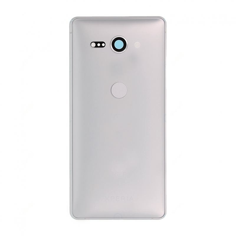 Coque arrière avec lecteur d'empreintes pour Sony Xperia XZ2 Compact / XZ2 Compact Dual Argent Photo 1