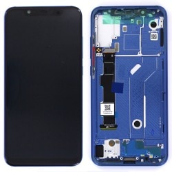 Bloc Ecran Bleu COMPLET prémonté sur chassis pour Xiaomi Mi 8 Photo 1b