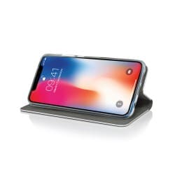 Housse portefeuille Smart Venus avec effet cuir noir pour iPhone X et XS Photo 4