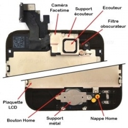 Ecran NOIR iPhone 5 RAPPORT QUALITE / PRIX pré-assemblé photo 3