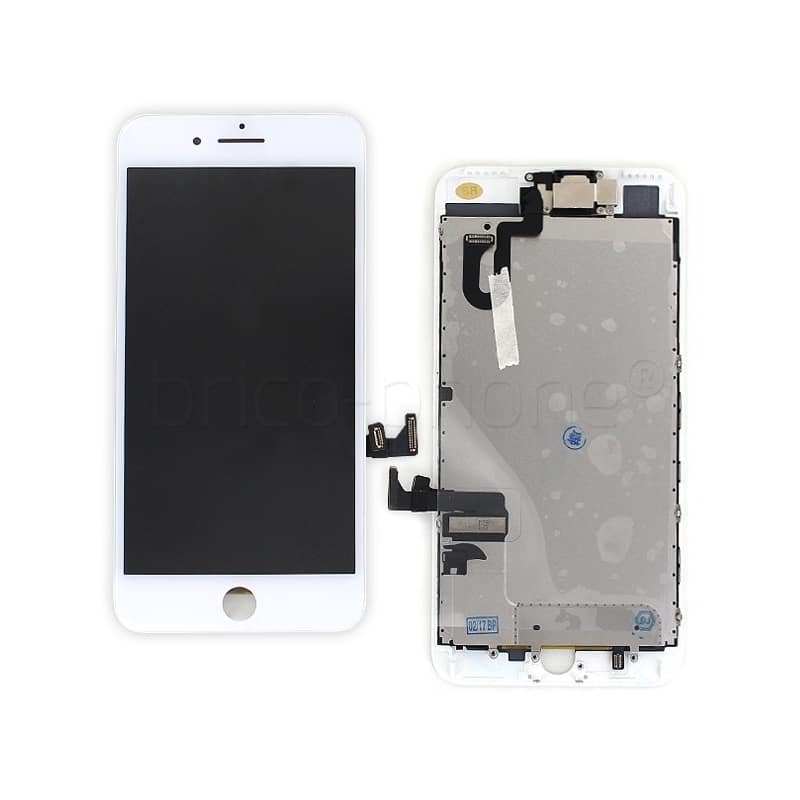 Kit de réparation avec écran complet iPhone 7 Plus blanc et outils