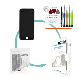 Kit de réparation Brico-phone avec écran NOIR iPhone 6 RAPPORT QUALITE / PRIX pré assemblé