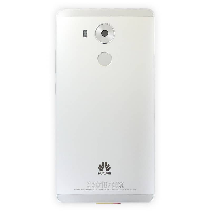 Coque arrière avec lecteur d'empreintes pour Huawei Mate 8 Blanc_photo1