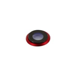 Lentille avec bague de caméra arrière pour iPhone 8 Rouge_photo1