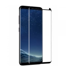 Verre trempé incurvé avec bordure noire pour Samsung Galaxy S8_photo2