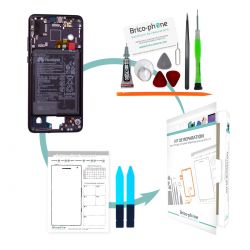 Kit de réparation Châssis Intermédiaire avec batterie Huawei P20 Noir