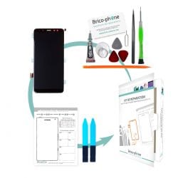 Kit pour remplacer la vitre et Amoled Samsung Galaxy A8 2018