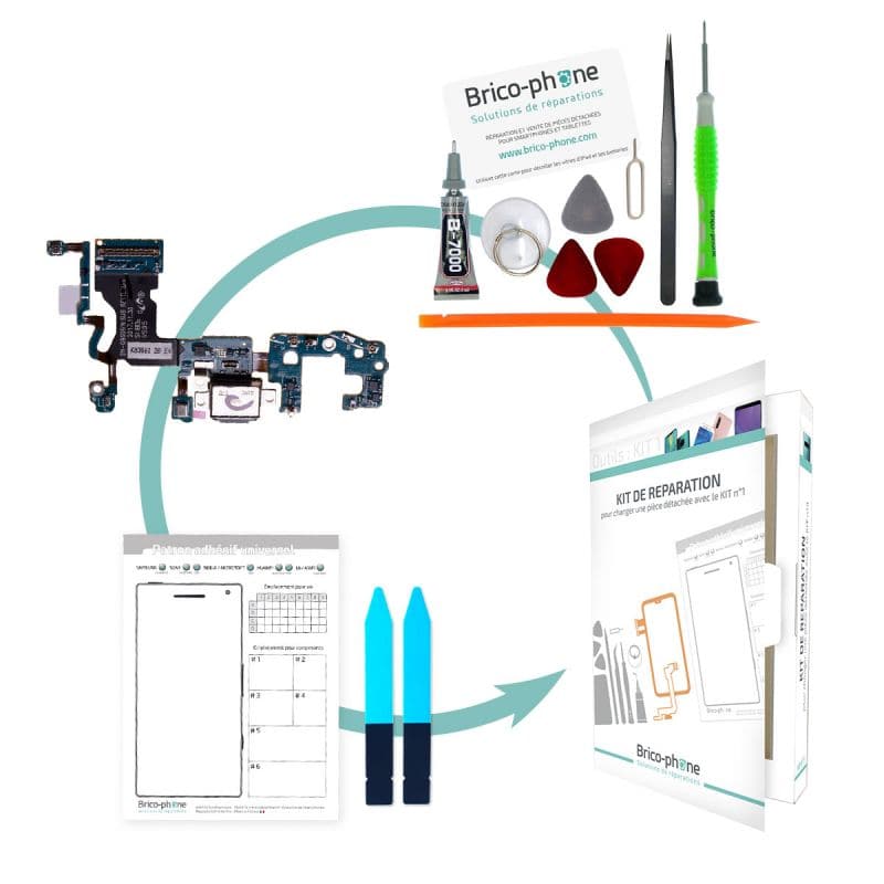 Kit de réparation Connecteur de charge Type-C Samsung Galaxy S9