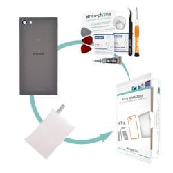 Kit de réparation Vitre arrière Noire Sony Xperia Z5 Compact