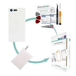 Kit pour changer la vitre arrière Blanche Sony Xperia X Compact