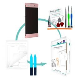 Kit de réparation Ecran complet Rose sur châssis Sony Xperia XA1 / XA1 Dual