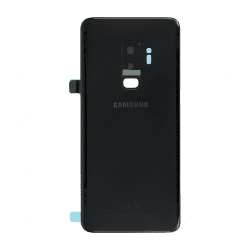 Vitre arrière pour Samsung Galaxy S9 Plus Noir Carbone photo 1