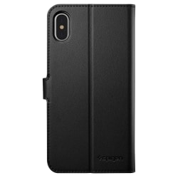 Housse portefeuille Noire Spigen pour iPhone XS Max photo 1