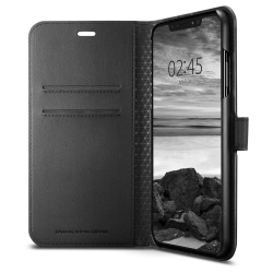 Housse portefeuille Noire Spigen pour iPhone XS Max photo 2