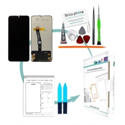 Kit de réparation Ecran Noir vitre + LCD pré-monté pour Huawei P Smart 2019