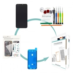 Kit de réparation Brico-phone Ecran NOIR iPhone XS Premier prix