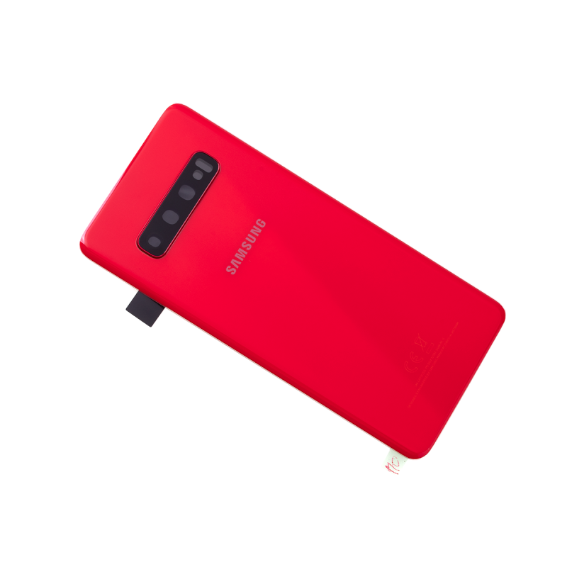 Vitre arrière d'origine pour Samsung Galaxy S10 Rouge photo 0