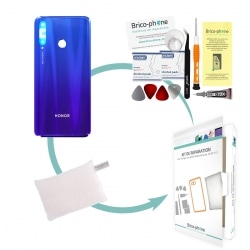 Kit de remplacement Vitre arrière Phantom Blue pour Honor 20 Lite