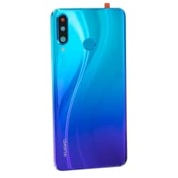 Kit de remplacement Vitre arrière d'origine avec lecteur d'empreintes pour Huawei P30 Lite Bleu Paon photo 1