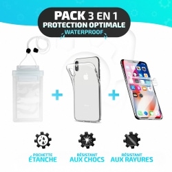 Pack Essentiel de Protection 3-en-1 pour iPhone 6 Plus - Étui étanche, film Hydrogel et coque Minigel photo 5