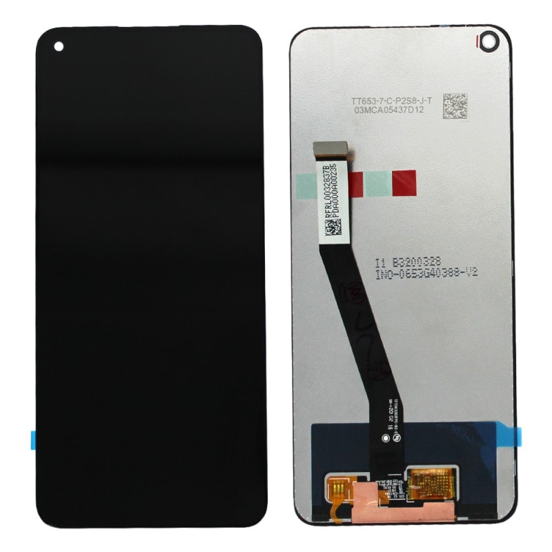 Ecran vitre + dalle IPS LCD pré-assemblé pour Xiaomi Redmi Note 9