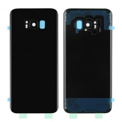 Vitre Arrière Compatible pour Samsung Galaxy S8 Plus Noir photo 1