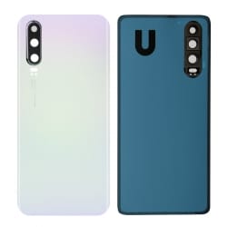 Vitre Arrière Compatible pour Huawei P30 Blanc photo 2