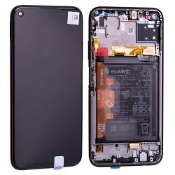 Bloc écran IPS LCD complet pré-monté sur châssis + batterie pour Huawei P40 Lite Noir photo 2