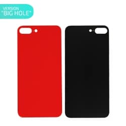 Vitre arrière Rouge pour iPhone 8 Plus - Version BIG HOLE