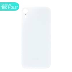 Vitre arrière pour iPhone XR Blanc - Version BIG HOLE