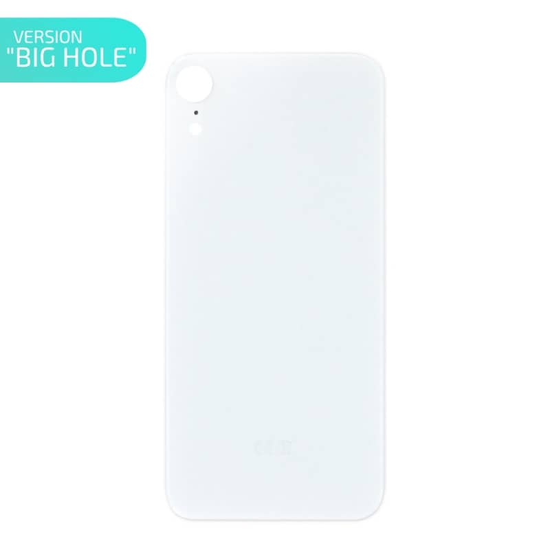 Vitre arrière neuve pour iPhone XR blanc Version BIG HOLE