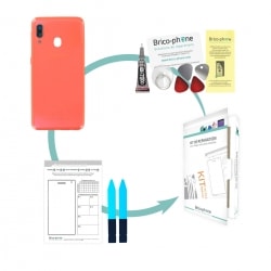 Kit de remplacement Coque arrière Corail d'origine pour Samsung Galaxy A20e