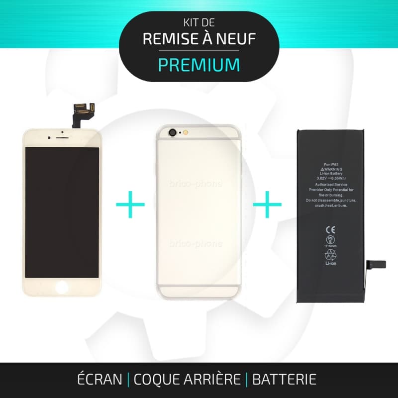 Kit de remise à neuf pour iPhone 6S Argent | PREMIUM