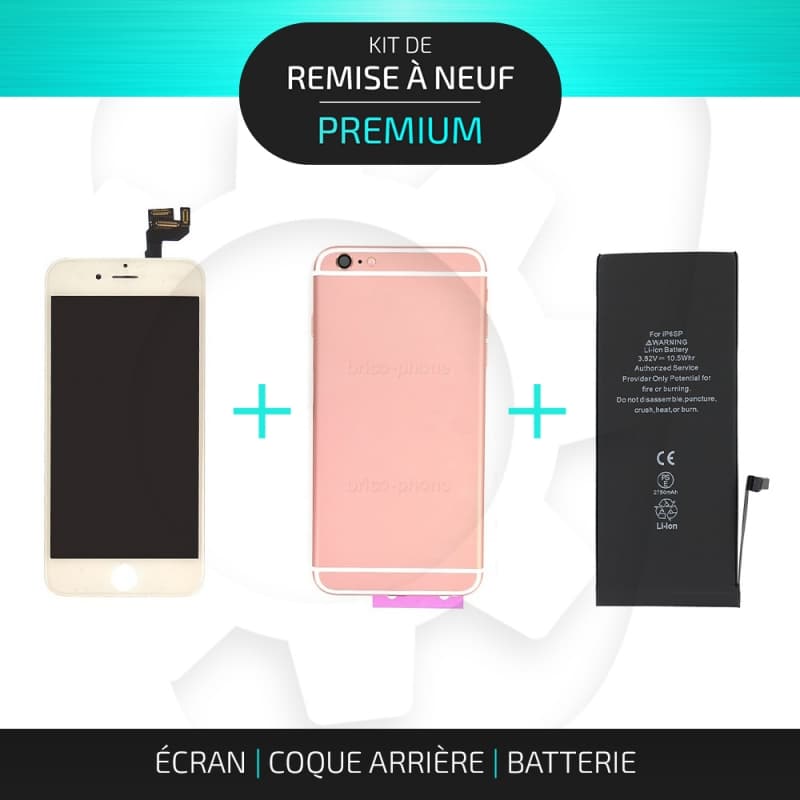 Kit de remise à neuf pour iPhone 6S Plus Rose | PREMIUM