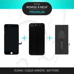 Kit de remise à neuf pour iPhone 8 Plus Noir | PREMIUM