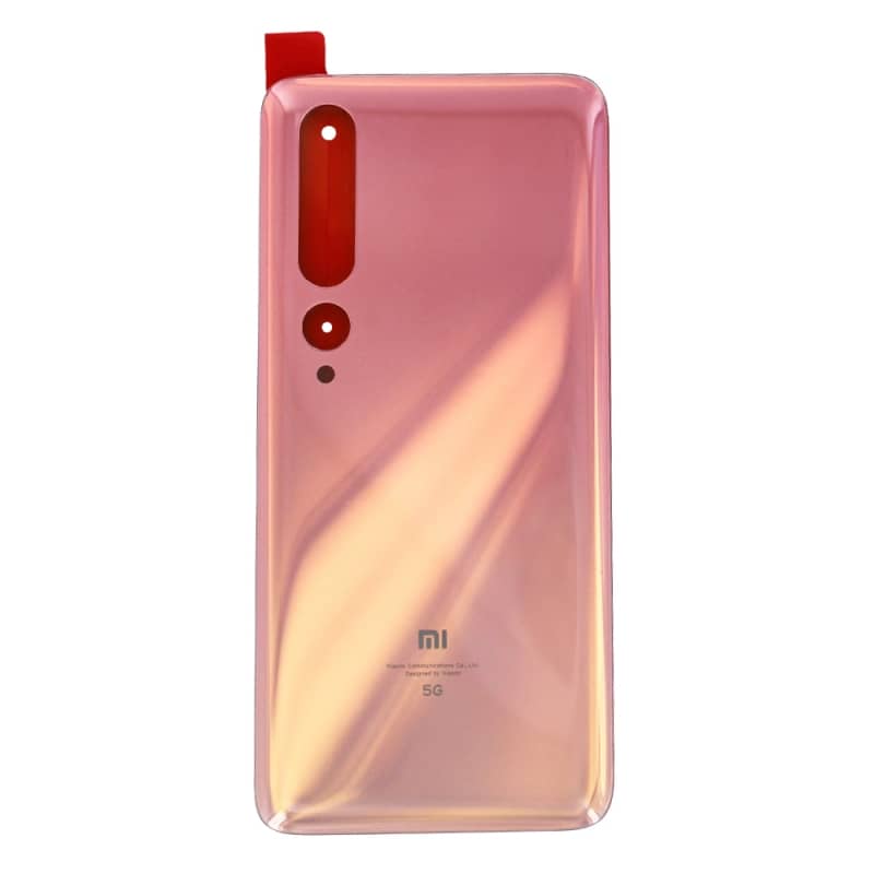 Vitre arrière pour Xiaomi Mi 10 Or Rose photo 2