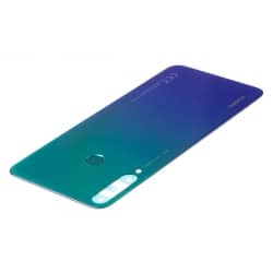 Vitre arrière + lecteur d'empreintes pour Huawei P40 lite E Bleu photo 2