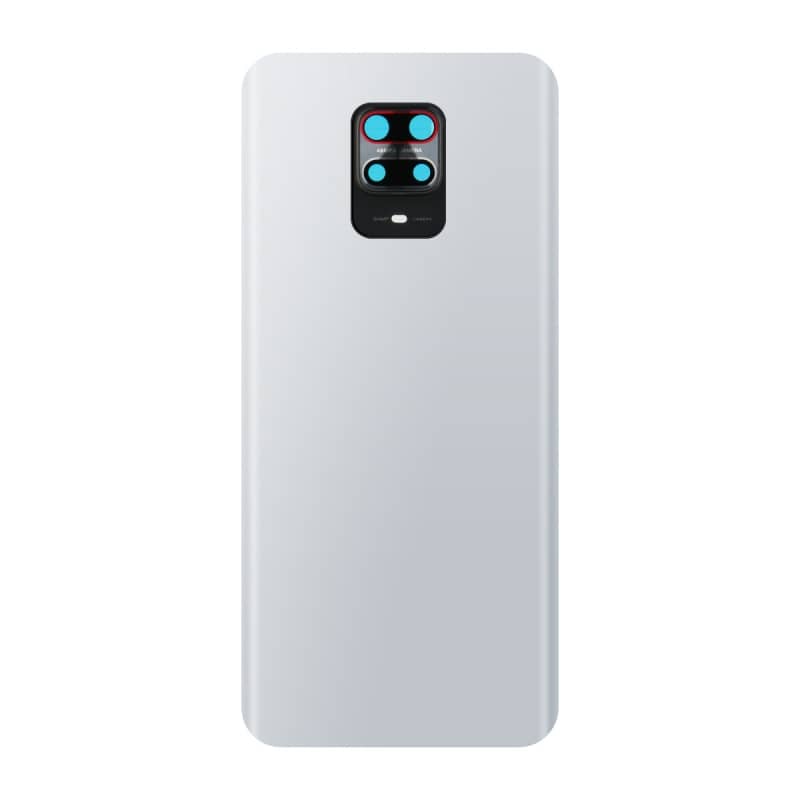 Vitre arrière compatible pour Xiaomi Redmi Note 9S Blanc Glacier photo 2