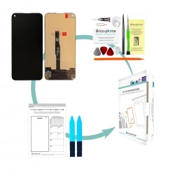 Kit de réparation Ecran vitre + dalle LCD pré-monté pour Huawei P40 Lite