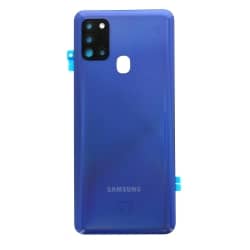 Vitre arrière pour Samsung Galaxy A21s Bleu Prismatique