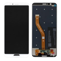 Ecran Blanc compatible avec vitre et LCD prémonté pour Huawei Honor View 10