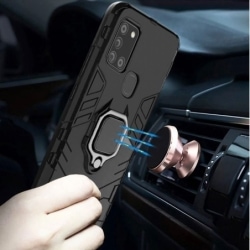 Coque renforcée avec anneau et aimant pour Huawei P40 Pro - Noir photo 3