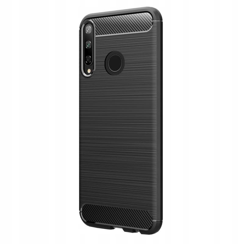 Housse effet Carbone pour Huawei P40 Lite E - Noir photo 0