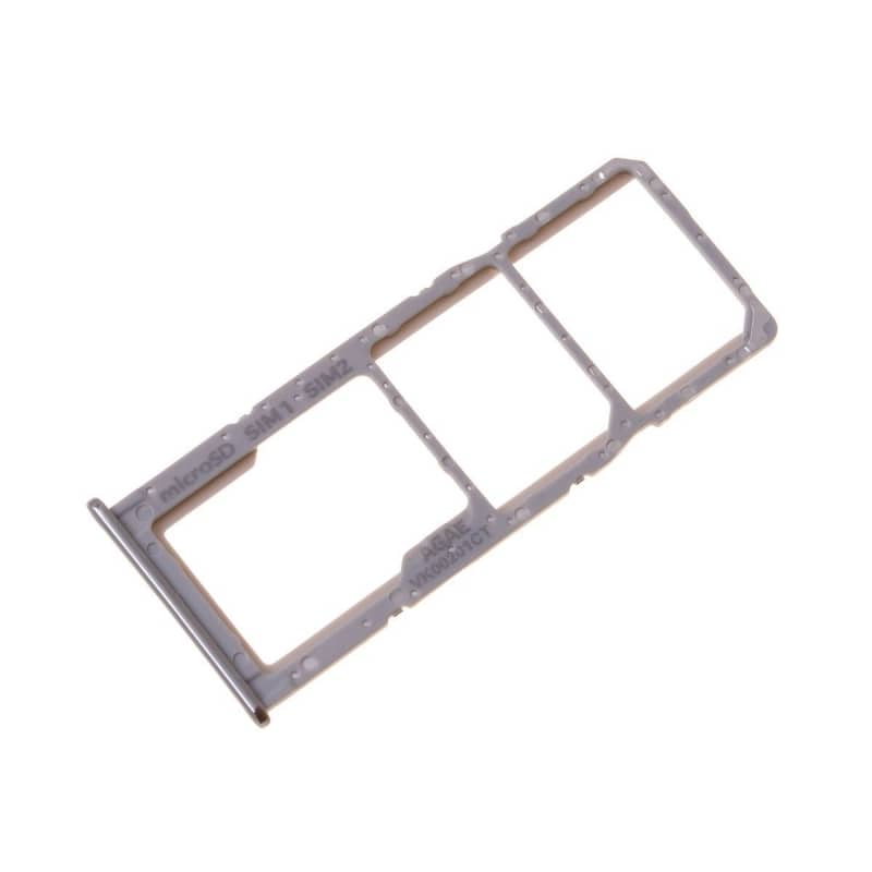 Rack double SIM et SD pour Samsung SM-A715 Galaxy A71 - Argent photo 0